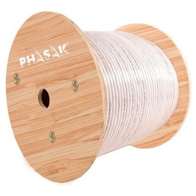 Bobina de cable PHASAK S/FTP Cat. 6A Solido CU 23AWG